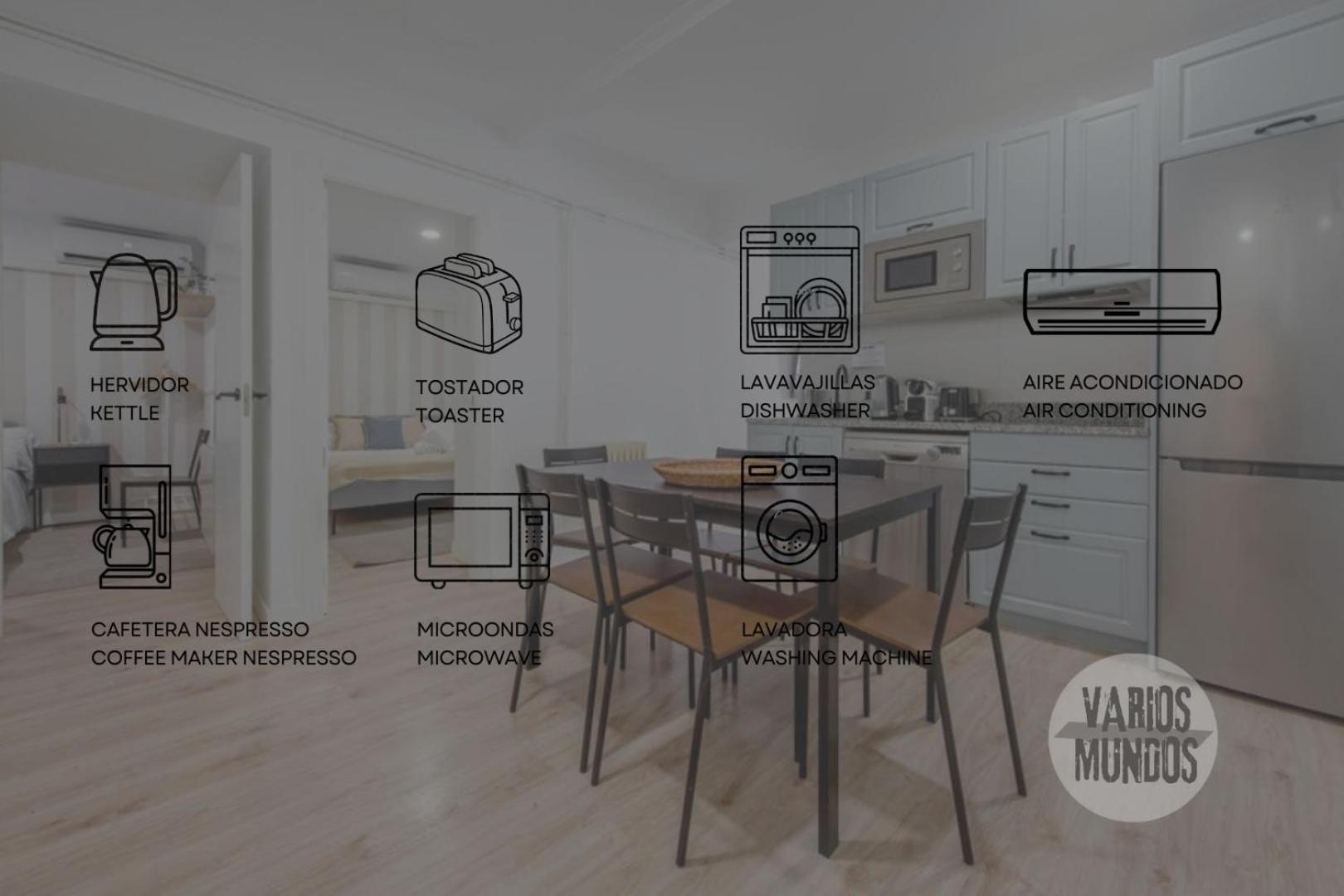 Nuevo Apt De 9Pax En La Cava Alta Centro De Madrid E1 エクステリア 写真